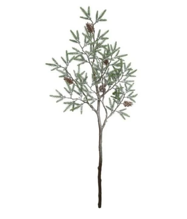 37" Mini Pine Branch With Cones