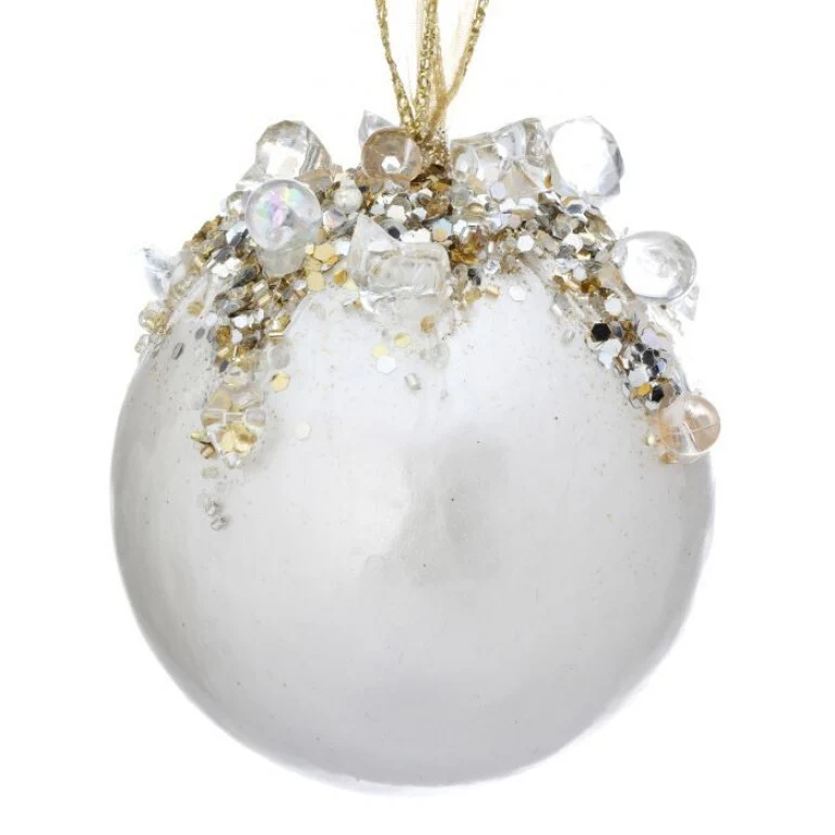 4" Heavy Jeweled Ball Ornament - Image 11