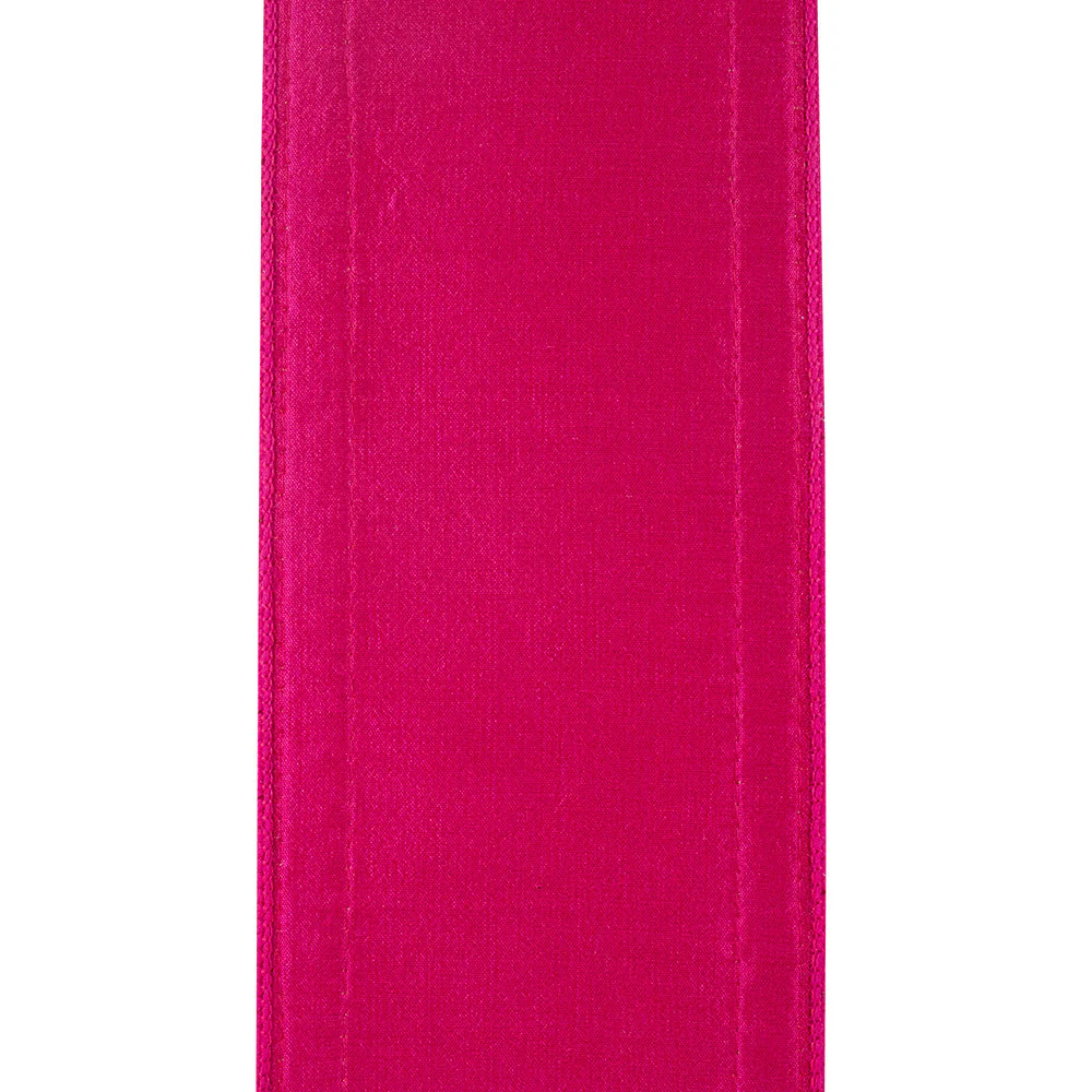 4 Inch Multi Color Braid Festive Deluxe Wired Edge Fuchsia - Image 3