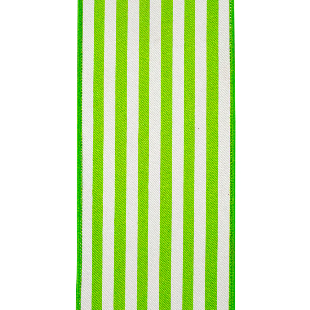4 Inch Striped Twill Deluxe Dupioni Backed Wired Edge - Image 5