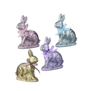 4" Resin Foil Chocolate Bunny - Sold Individually