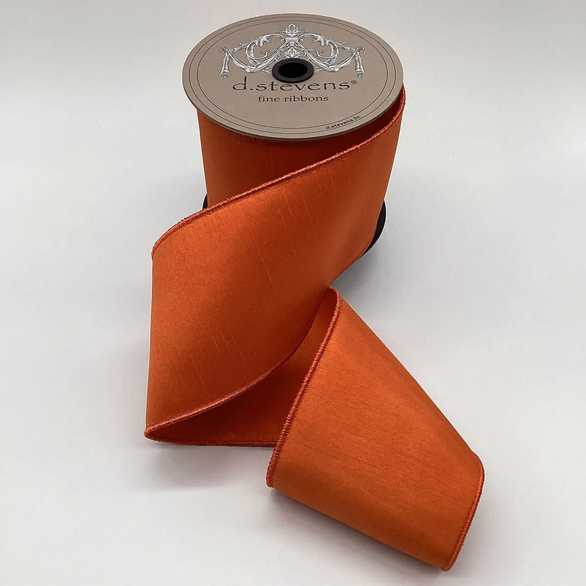 4“ x 10 yds Faux Dupion, Orange
