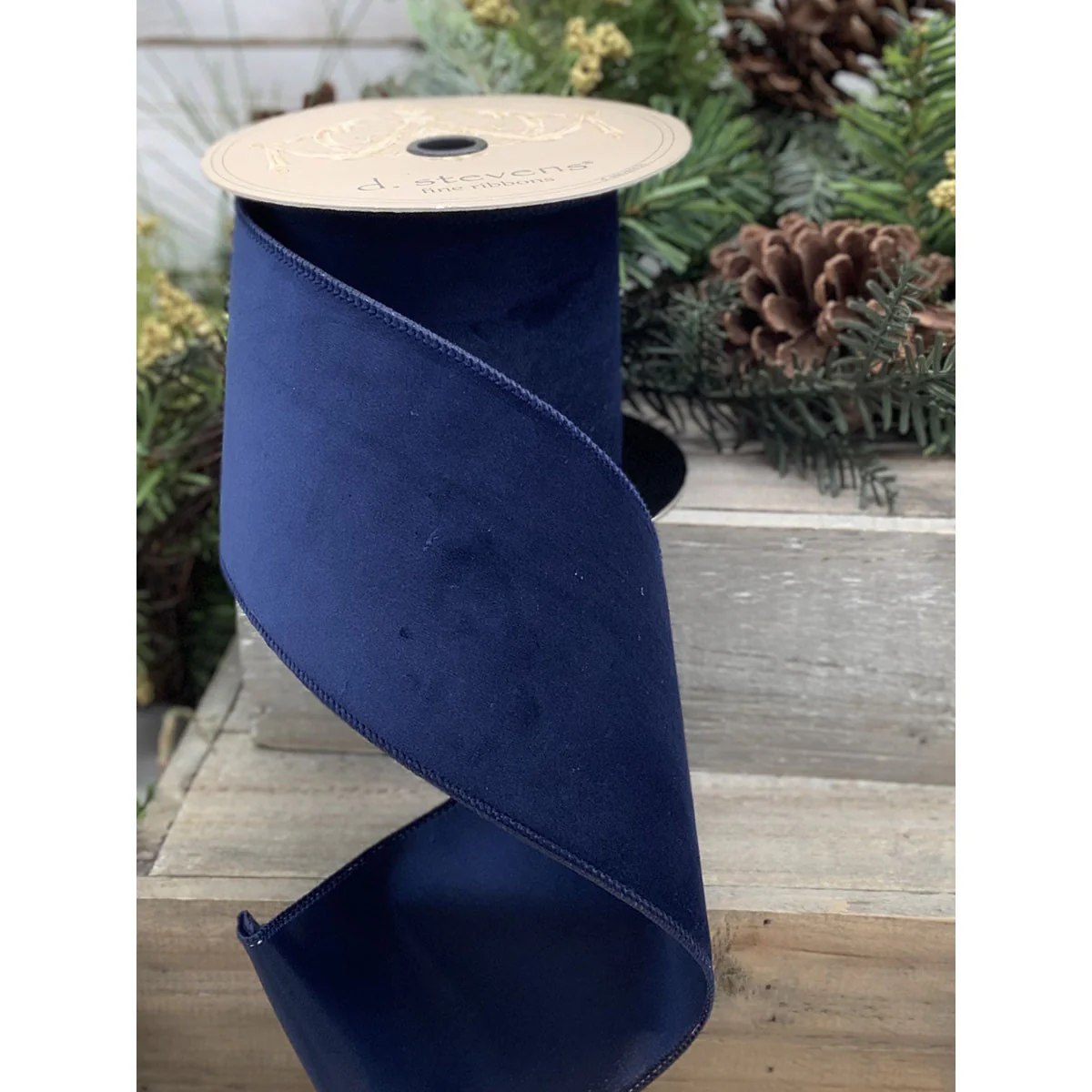 4" x 10yds Velvet Taffeta Back Ribbon - Image 7