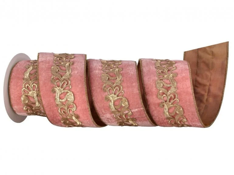 4" X5Y Laser Cut Trim Velour/Tissue Ribbon - Image 2