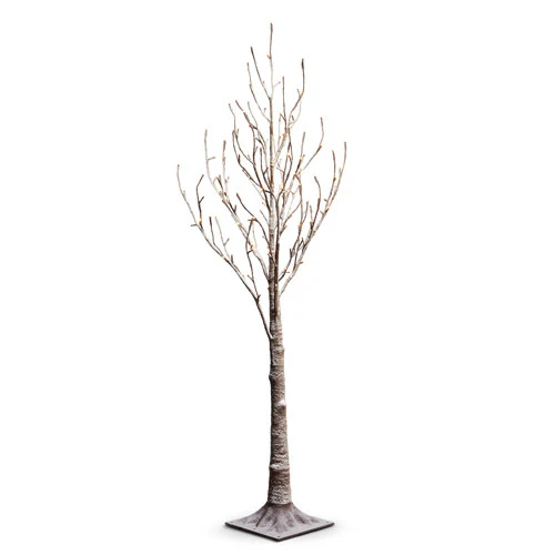 4.5’ Lighted Snowy Tree