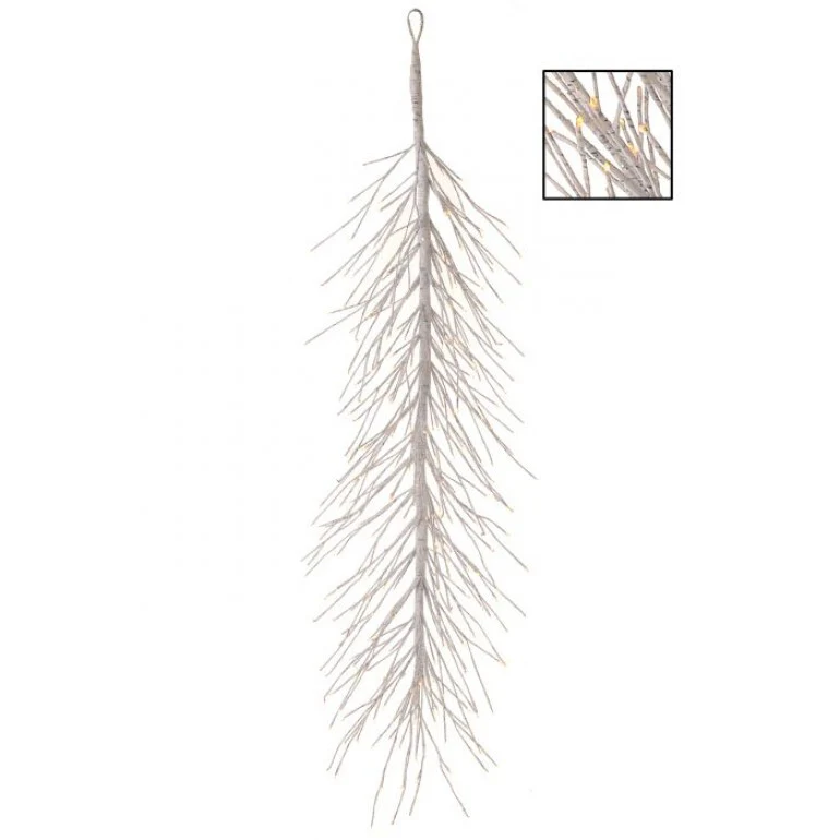 48” LED Birch Garland Plug In Remote - Image 2