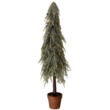 48" Potted Touch Frost Norfolk Pine Tree - Image 2