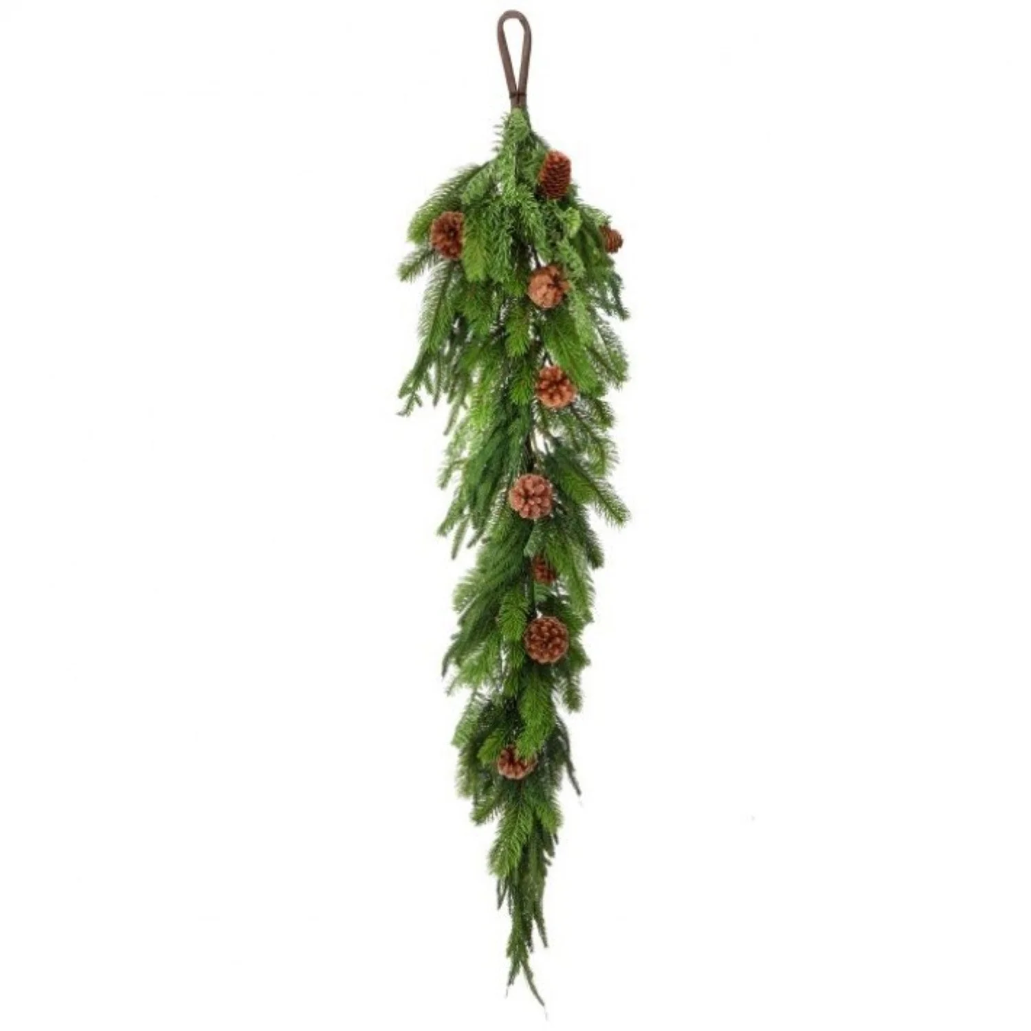 48" Real Touch Norfolk/Spruce/Juniper Garland - Image 2