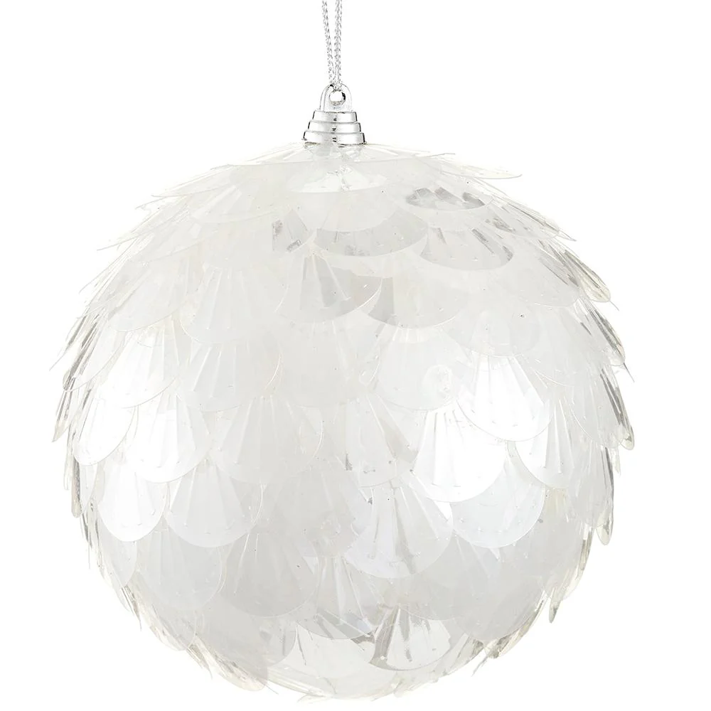 5” Bangle Ball Ornament Iridescent - Image 2