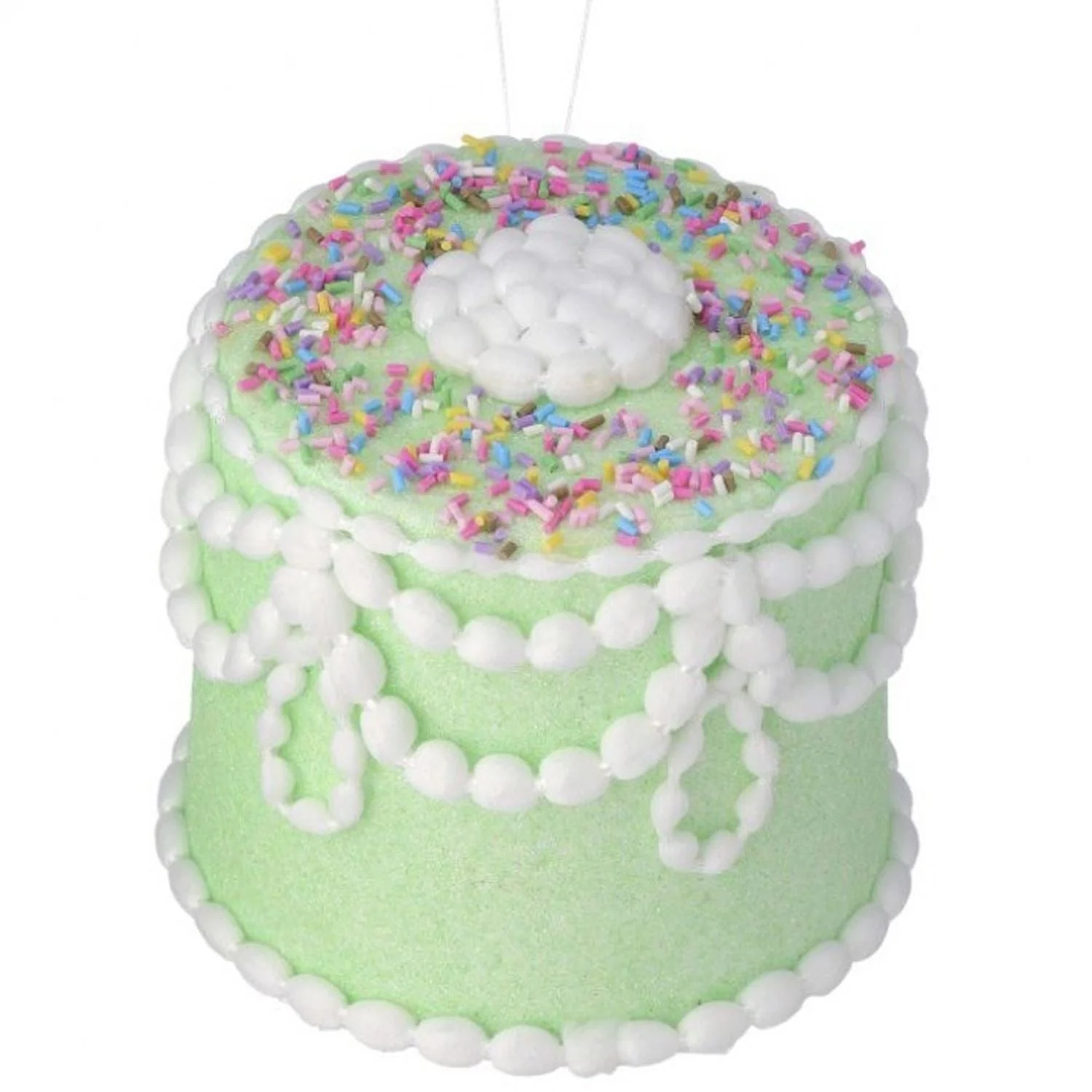 5" Pastel Candy Decorated Cake Ornament - Image 3