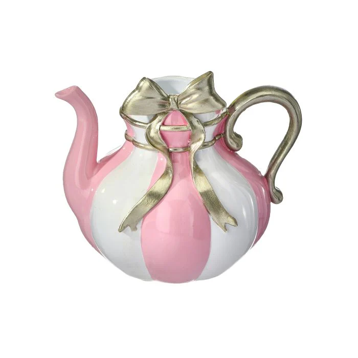 5" Resin Teapot Taper Candle Holder