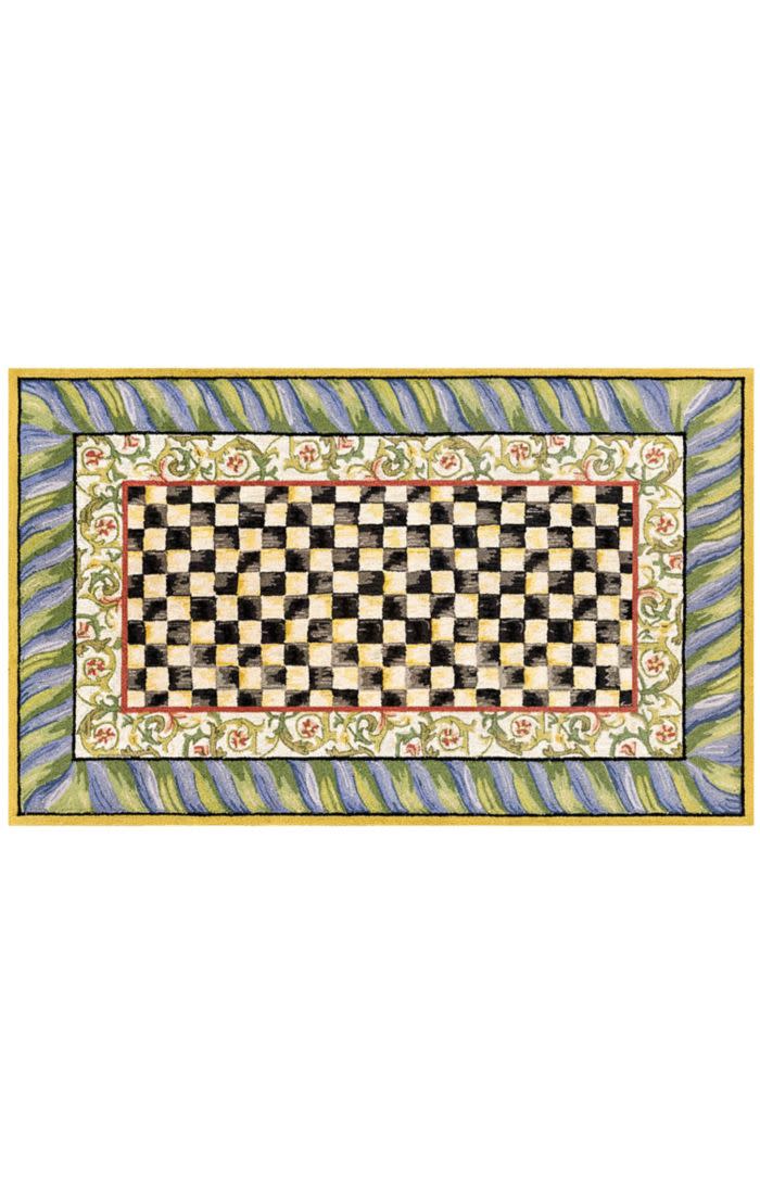 Courtly Check Purple & Green 5' X 7'6" Washable Rug - Image 2