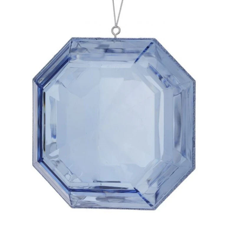 6" Acrylic Square Precious Gem Ornament - Image 14