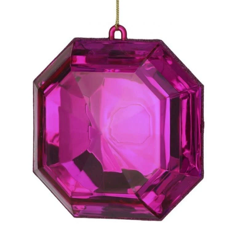 6" Acrylic Square Precious Gem Ornament - Image 3