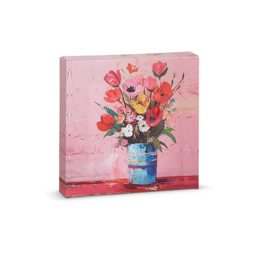 6” Blooms in Vase Wall Art