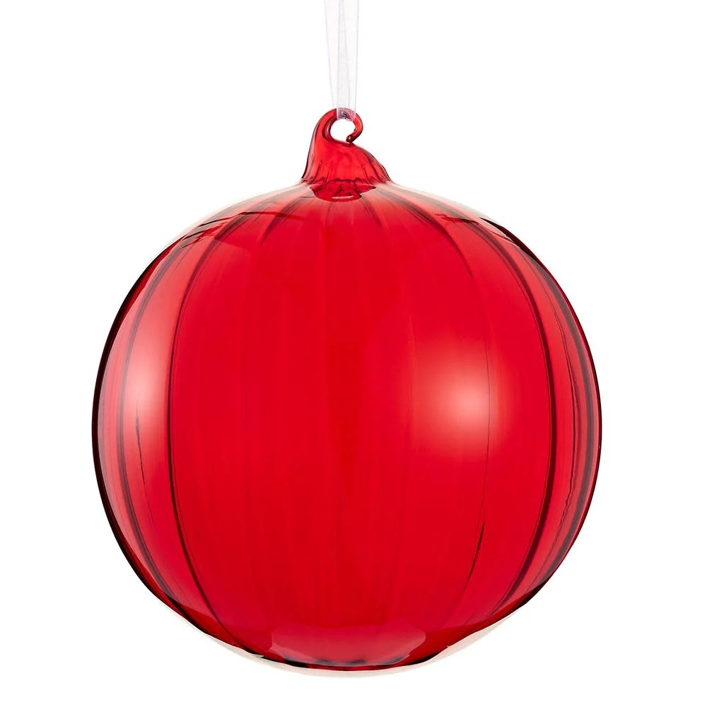 6" Glass Ball Ornament - Image 2