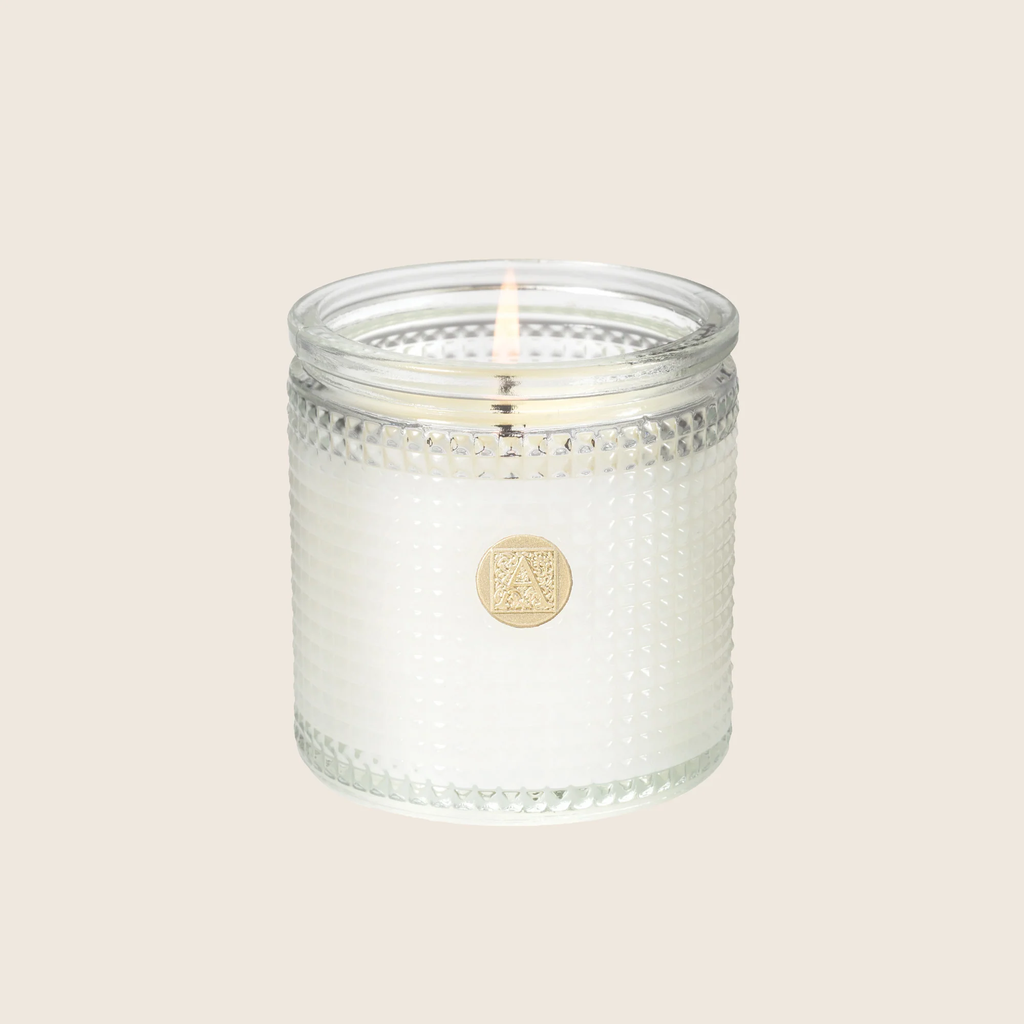 6 Oz Textured Glass Candle - Juniper Berry