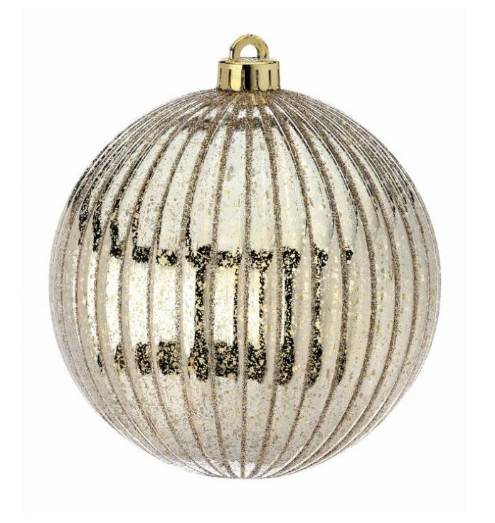 6" Vacuum Plate Mercury Ridge On Ornament