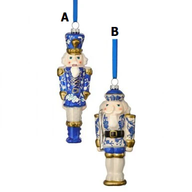 6.5" Glass Toy Soldier Ornament