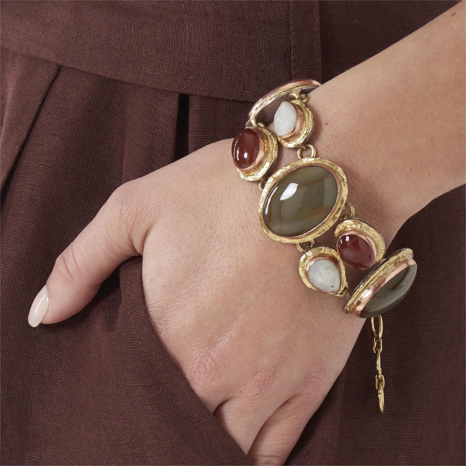 7 Stone Link Bracelet - Image 6
