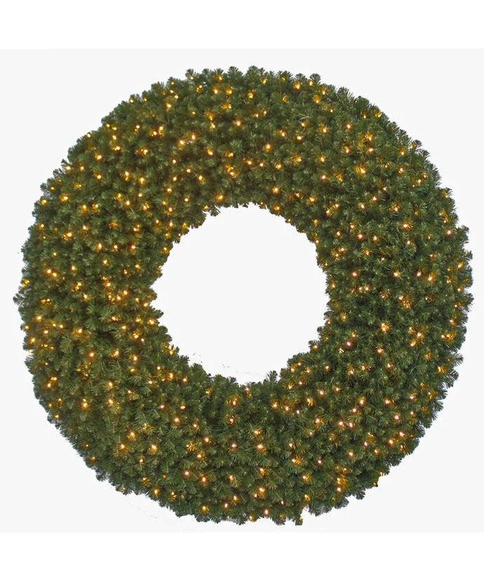 72" Pre-Lit LED Commercial Wreath