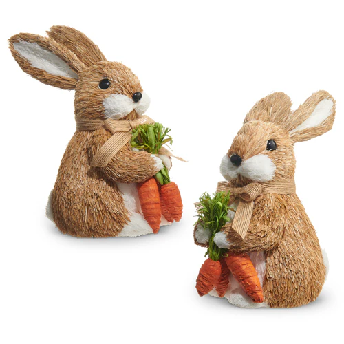 8” Bunny With Carrots