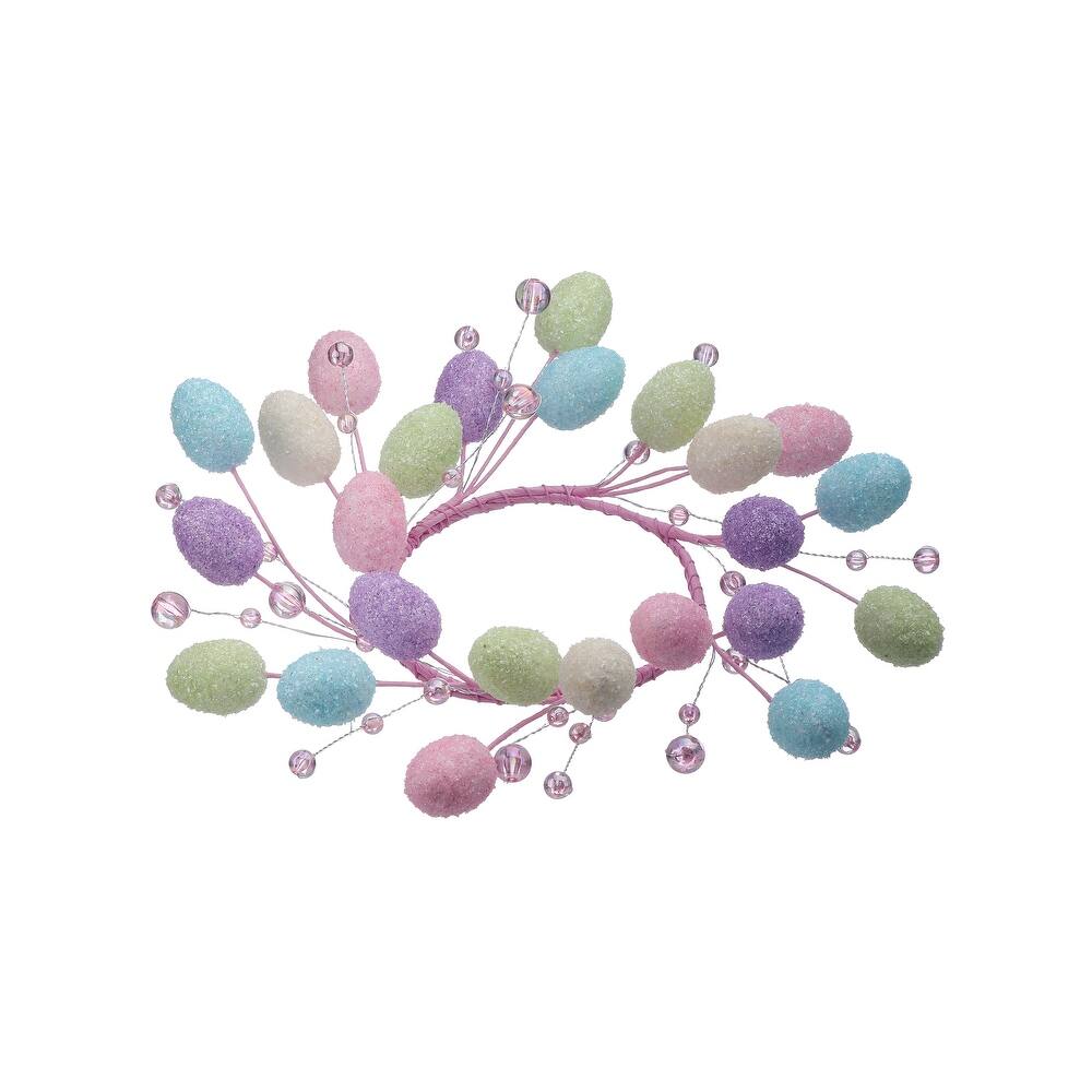 8" Mini Egg with Bead Candle Ring