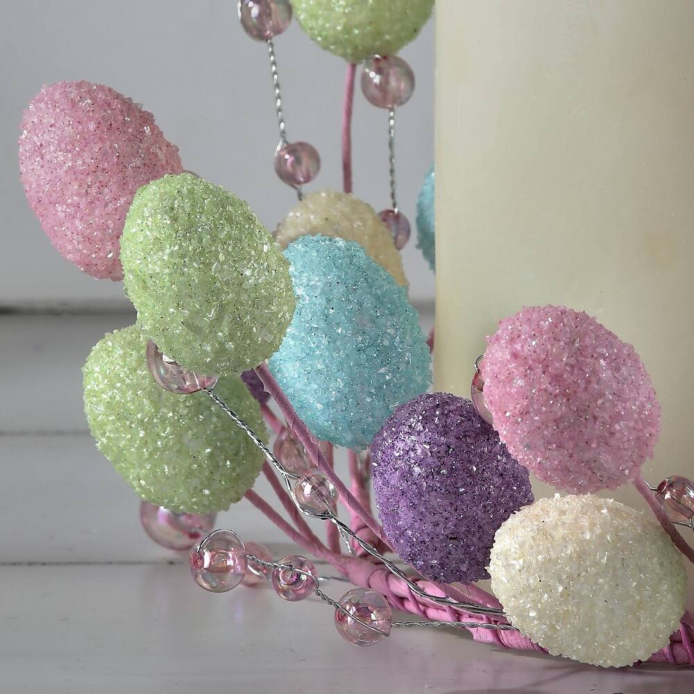 8" Mini Egg with Bead Candle Ring - Image 2