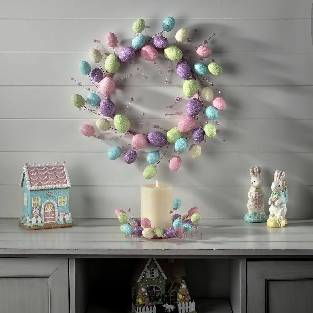 8" Mini Egg with Bead Candle Ring - Image 3