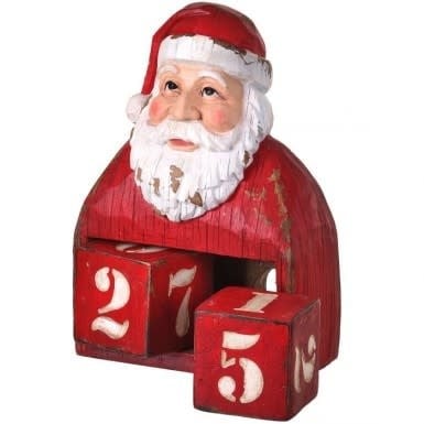 8" Resin Countdown Santa Bust