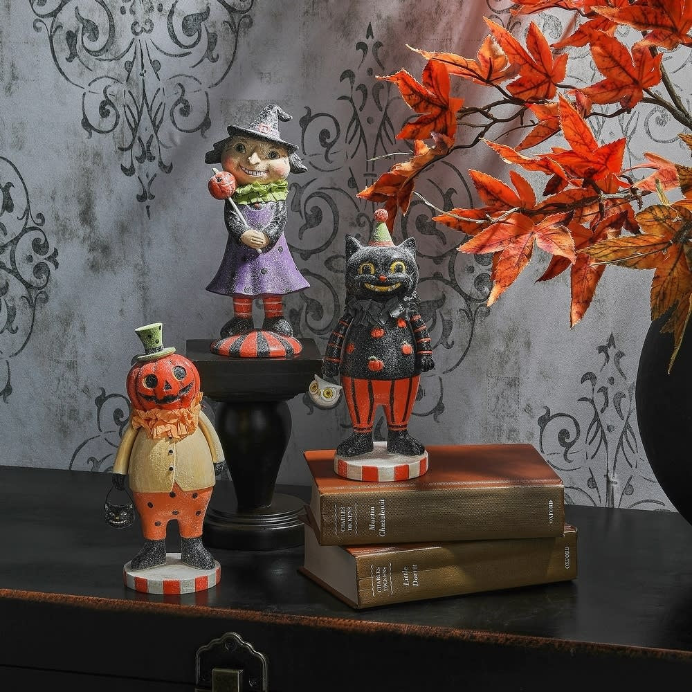 8.5" Resin Retro Halloween Children - Image 3