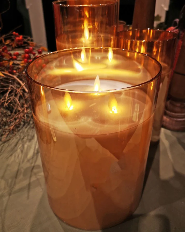 8in Glass Candle 3 Wick - Image 4