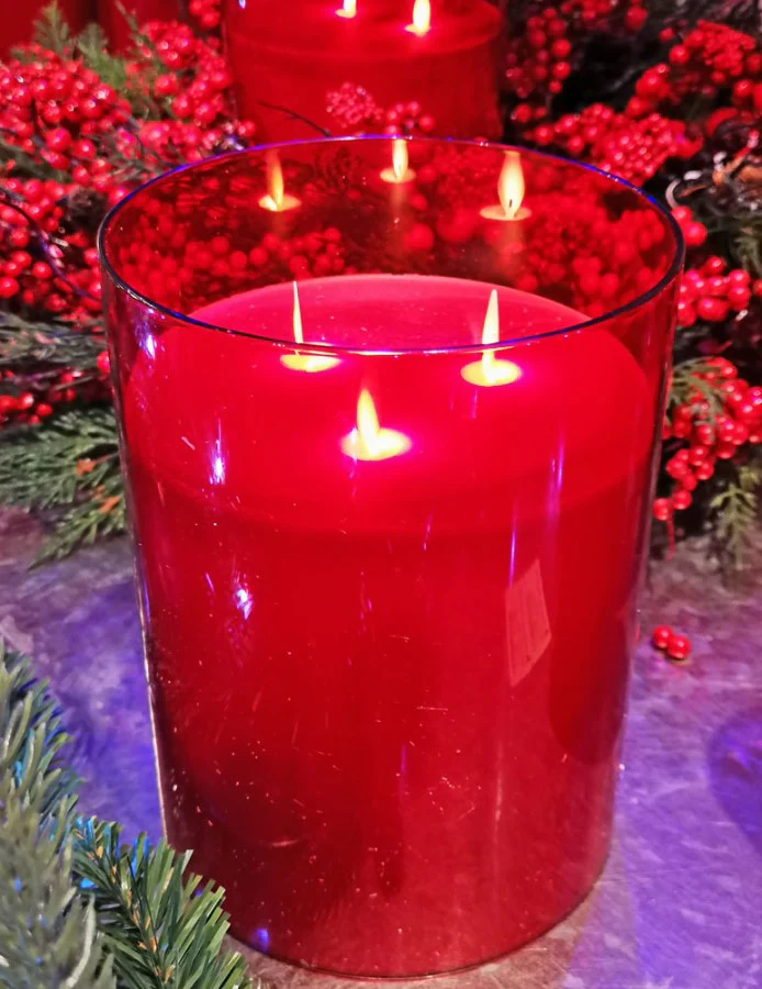 8in Glass Candle 3 Wick - Image 6