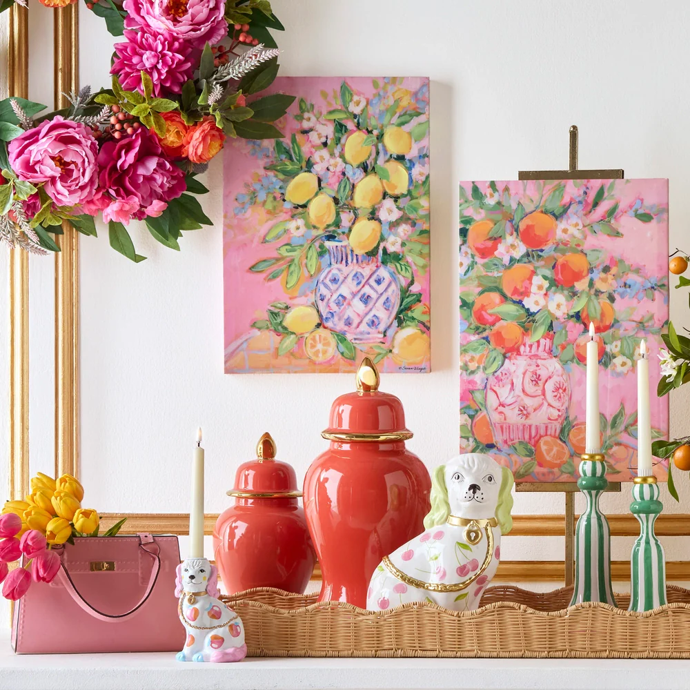9.5" Pink Purse Vase - Image 2