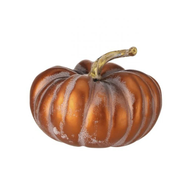 9" Metalic Autumn Latex Pumpkin - Image 4
