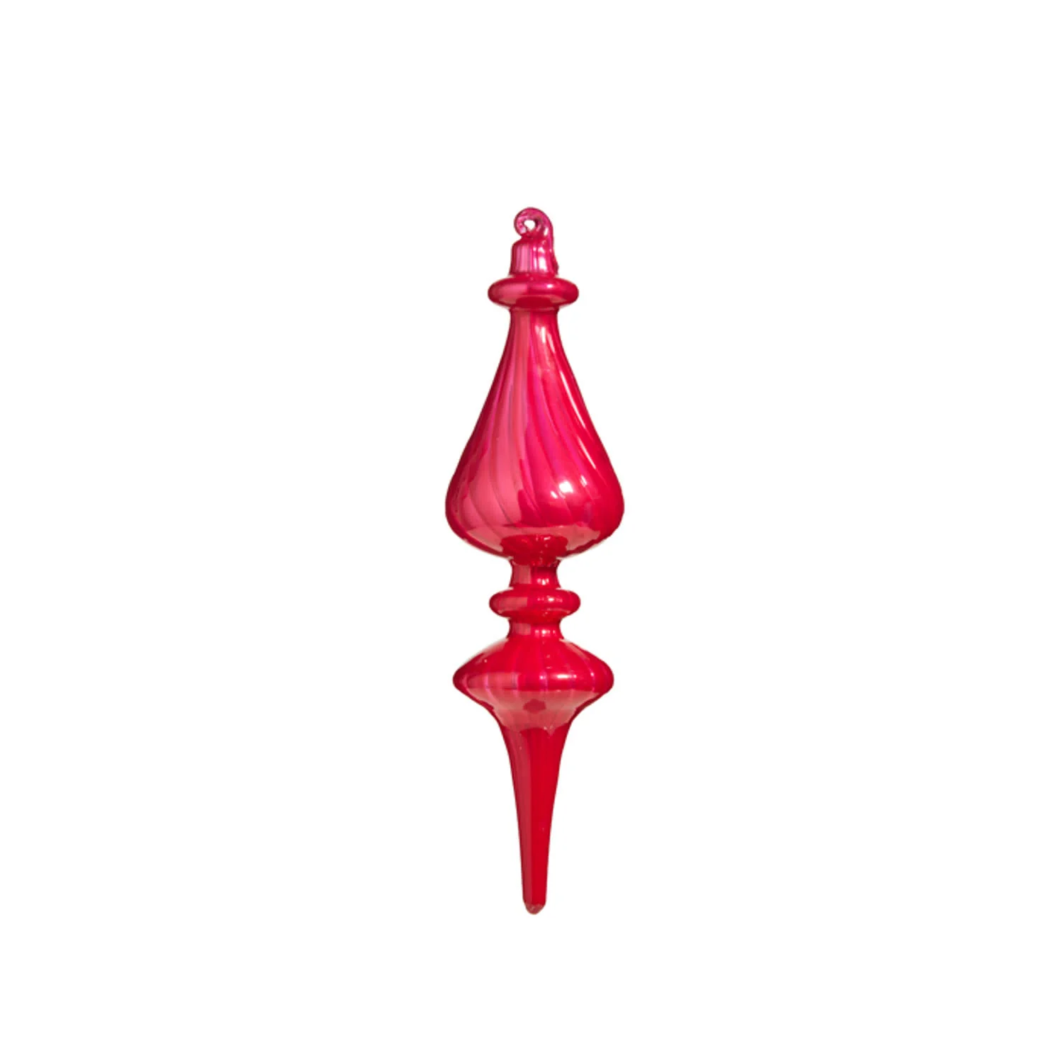 9.75" Blown Glass Finial Ornament - Sold Individually - Image 3