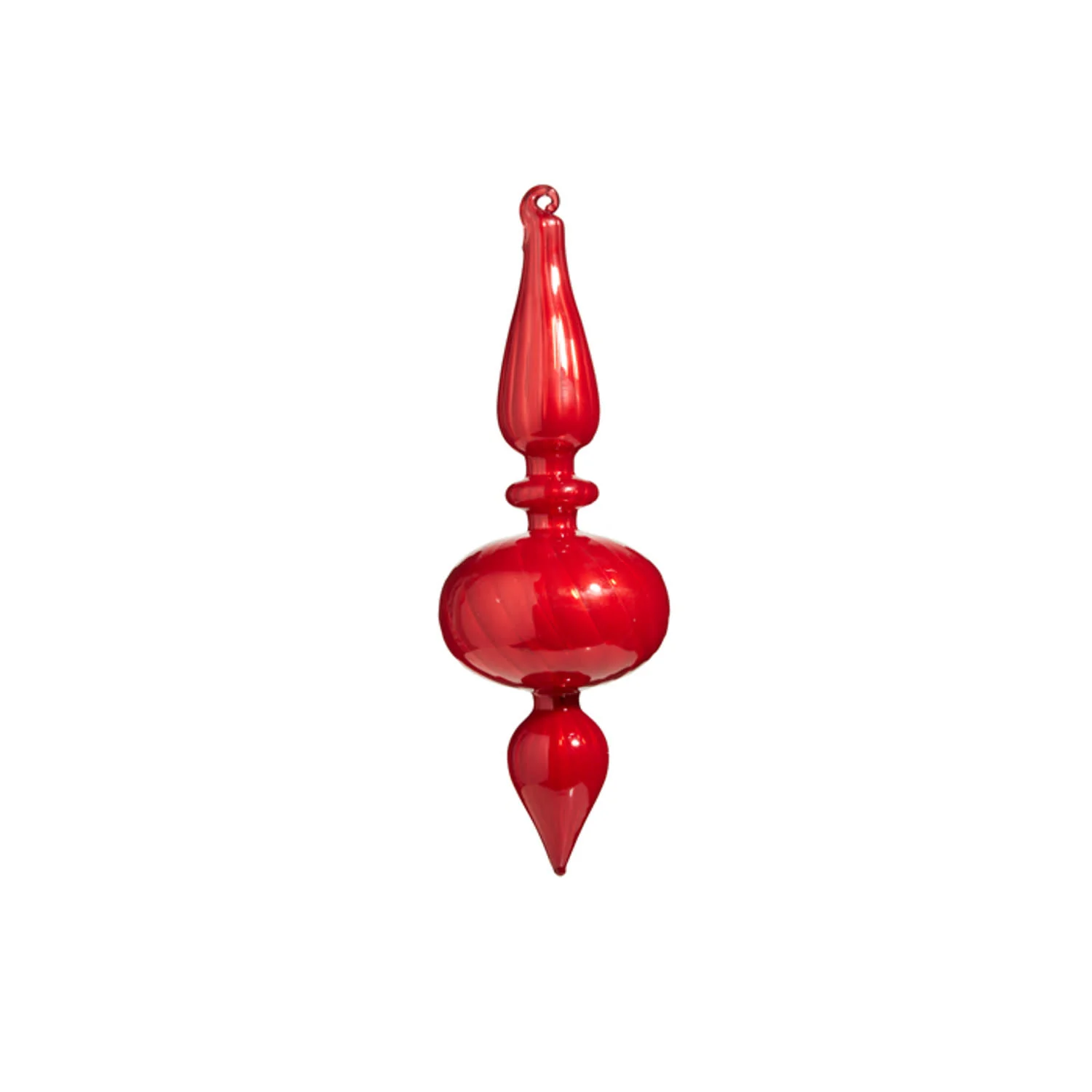 9.75" Blown Glass Finial Ornament - Sold Individually - Image 4