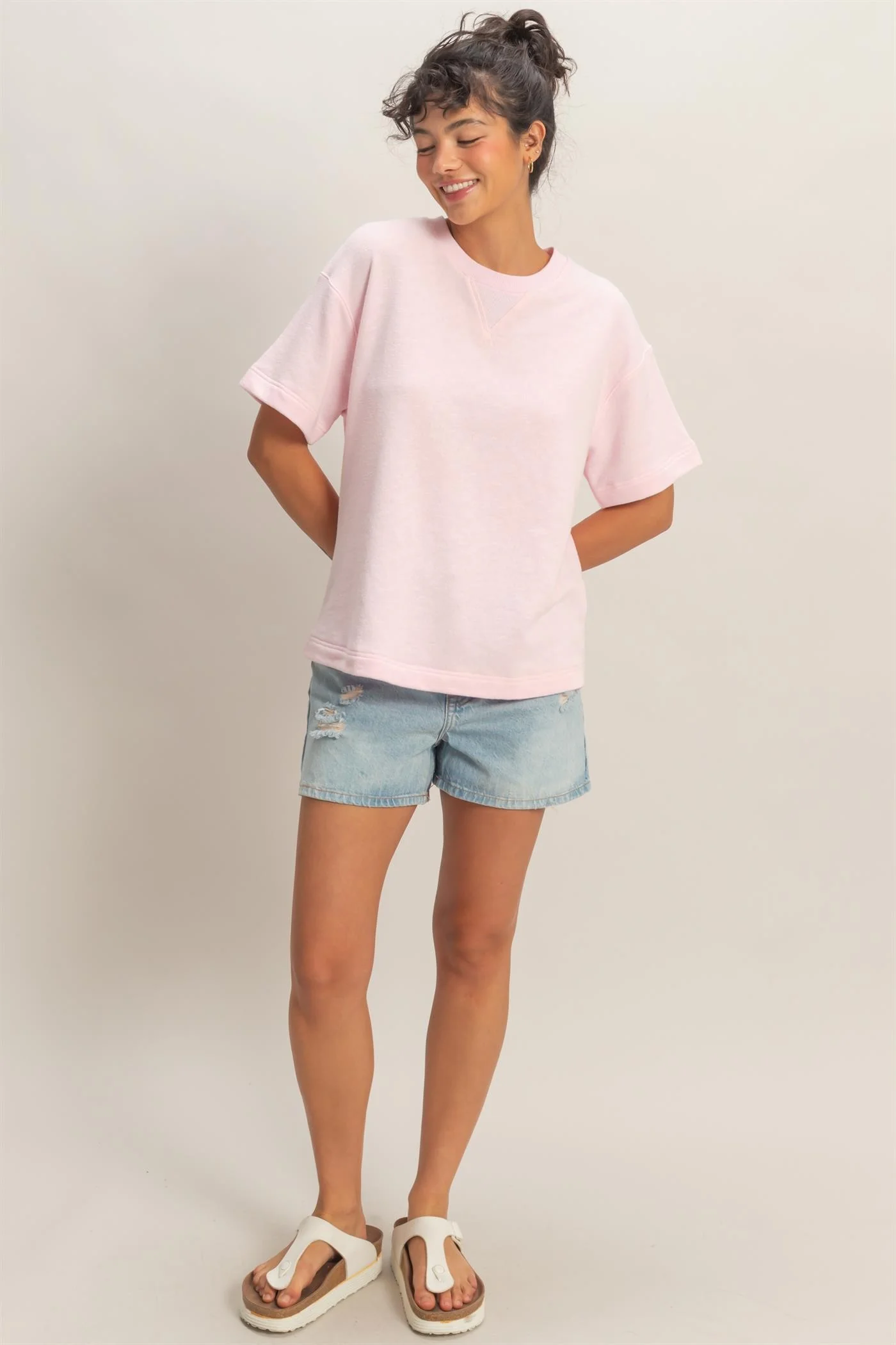 Airine Crew Neck Short Sleeve Top - Image 6
