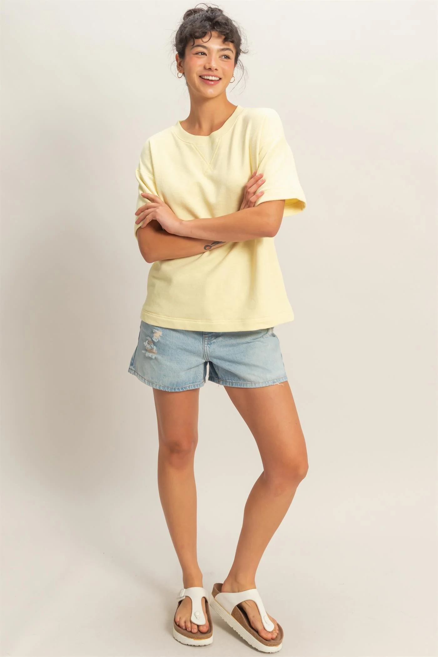 Airine Crew Neck Short Sleeve Top - Image 8