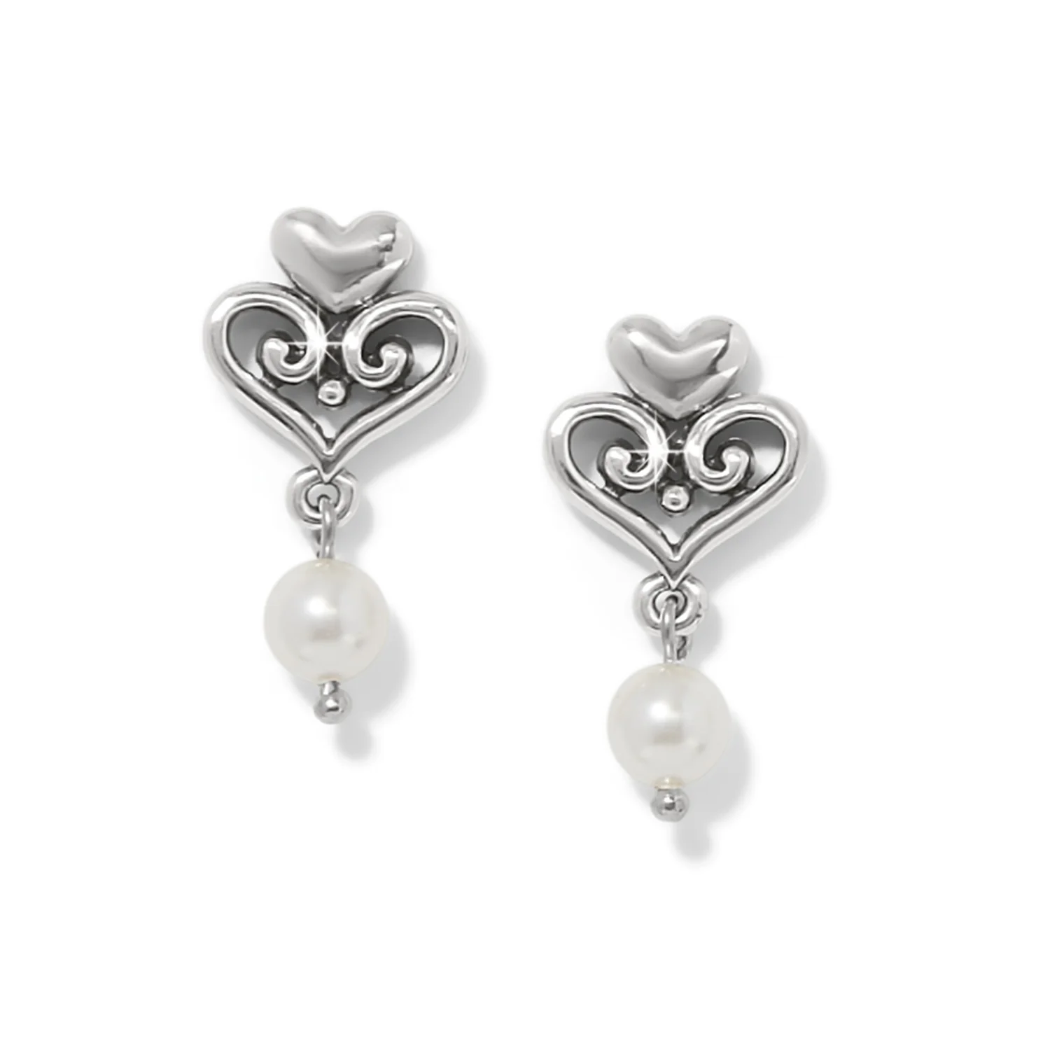Alcazar Amor Pearl Post Drop Earrings - Image 3