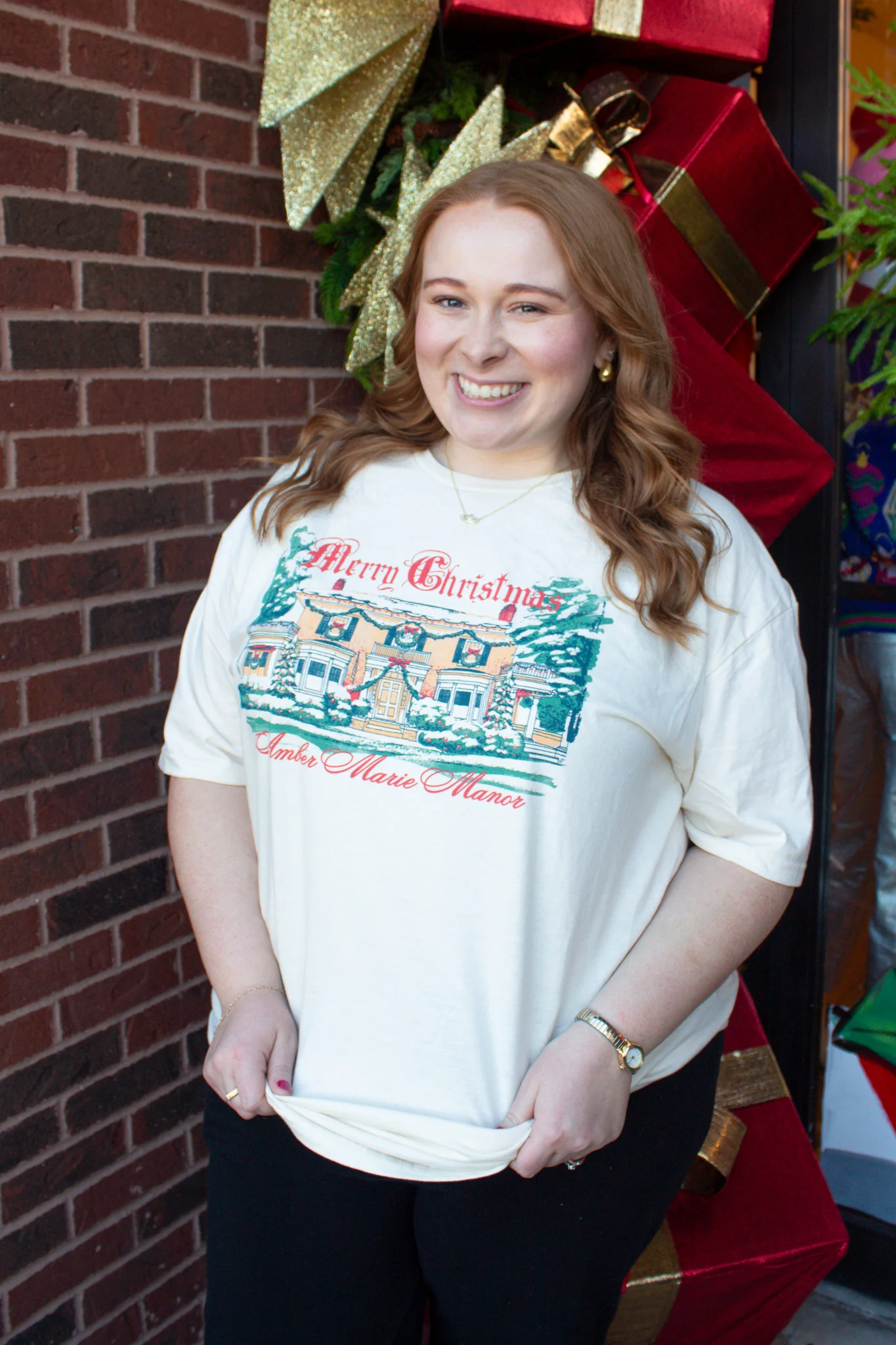 Amber Marie Manor Christmas Shirt - Image 4