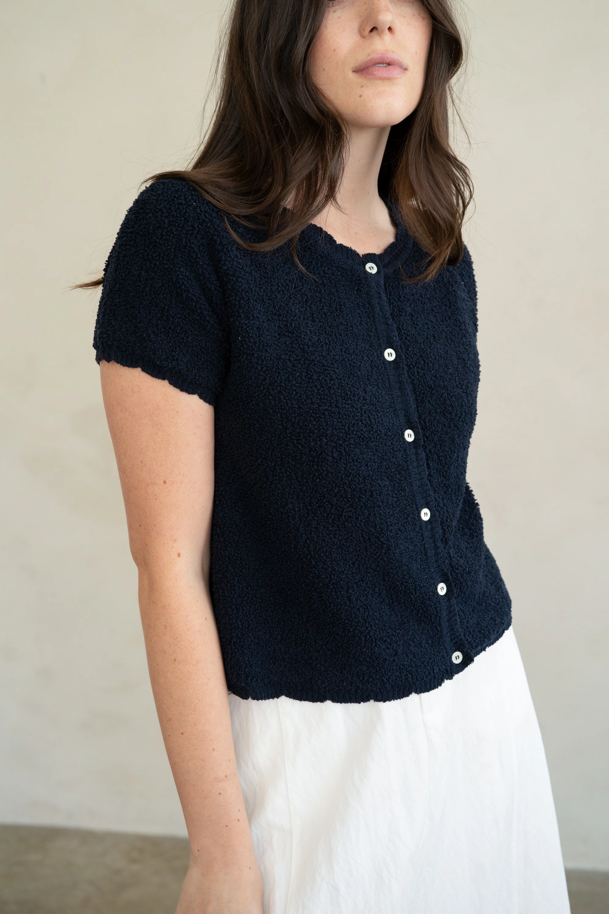 Amelia Soft Form Textured Knit Cardigan - Image 3