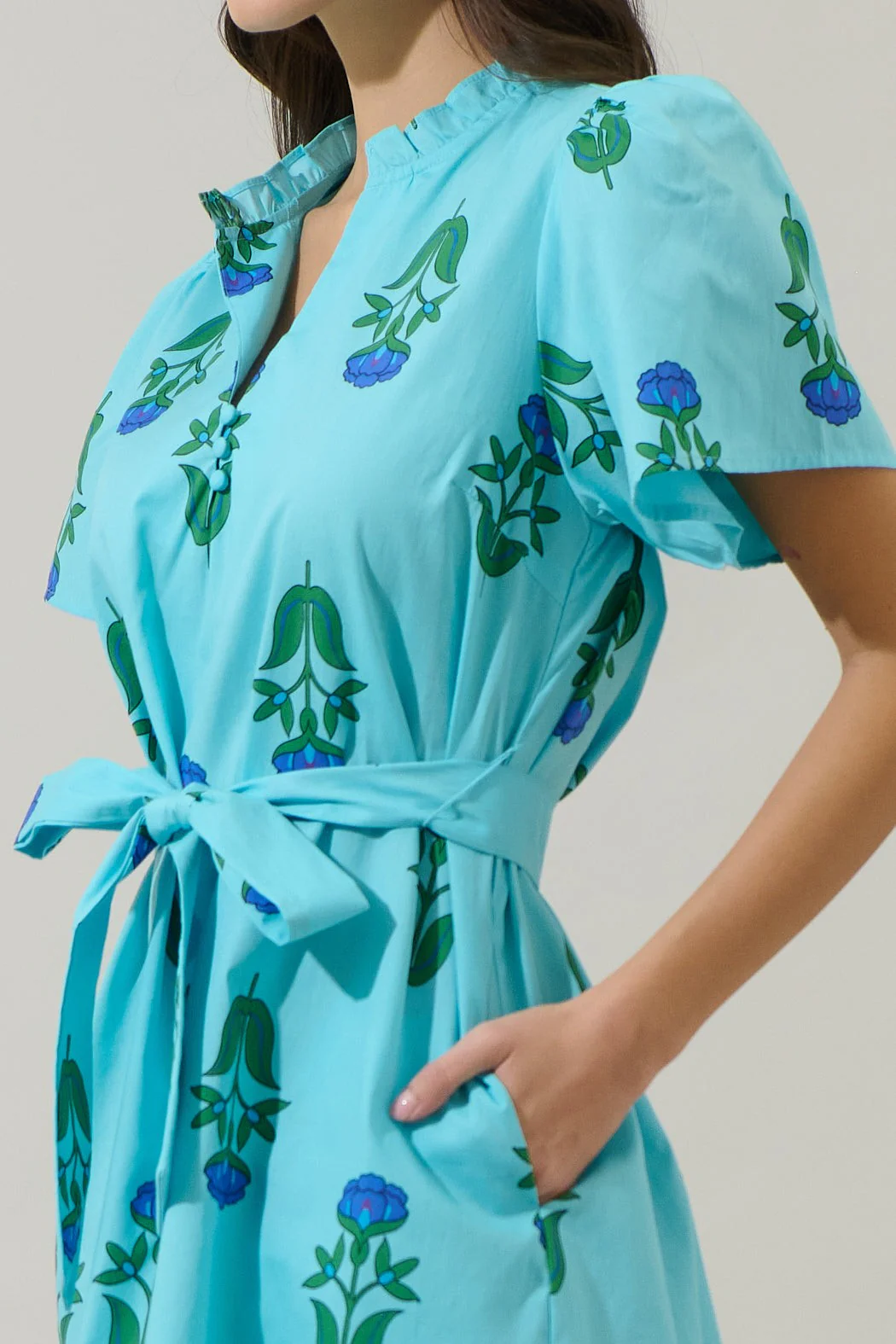 Amena Floral Ema Shift Mini Dress - Image 4