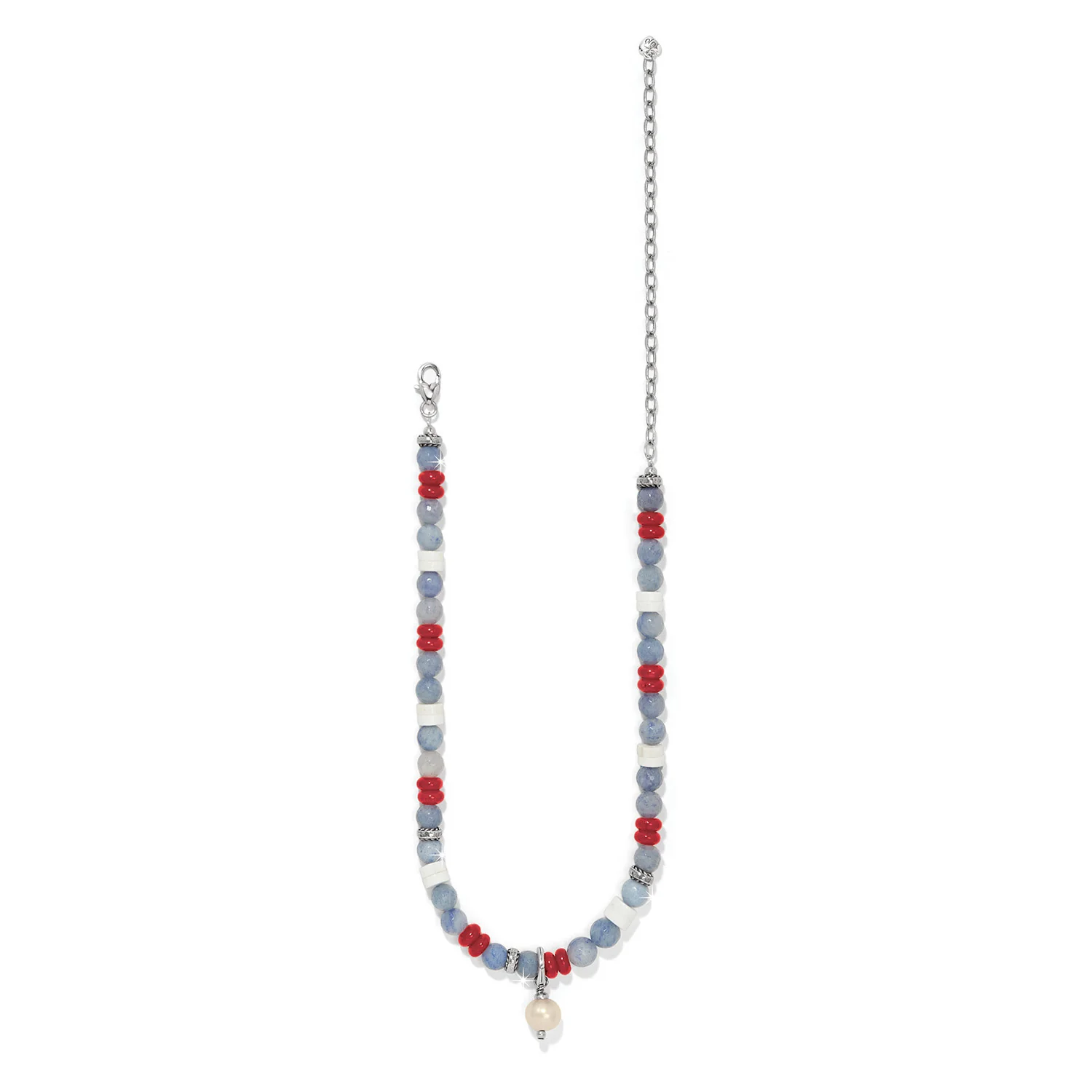 Americana Beach Pearl Charm Necklace - Image 2