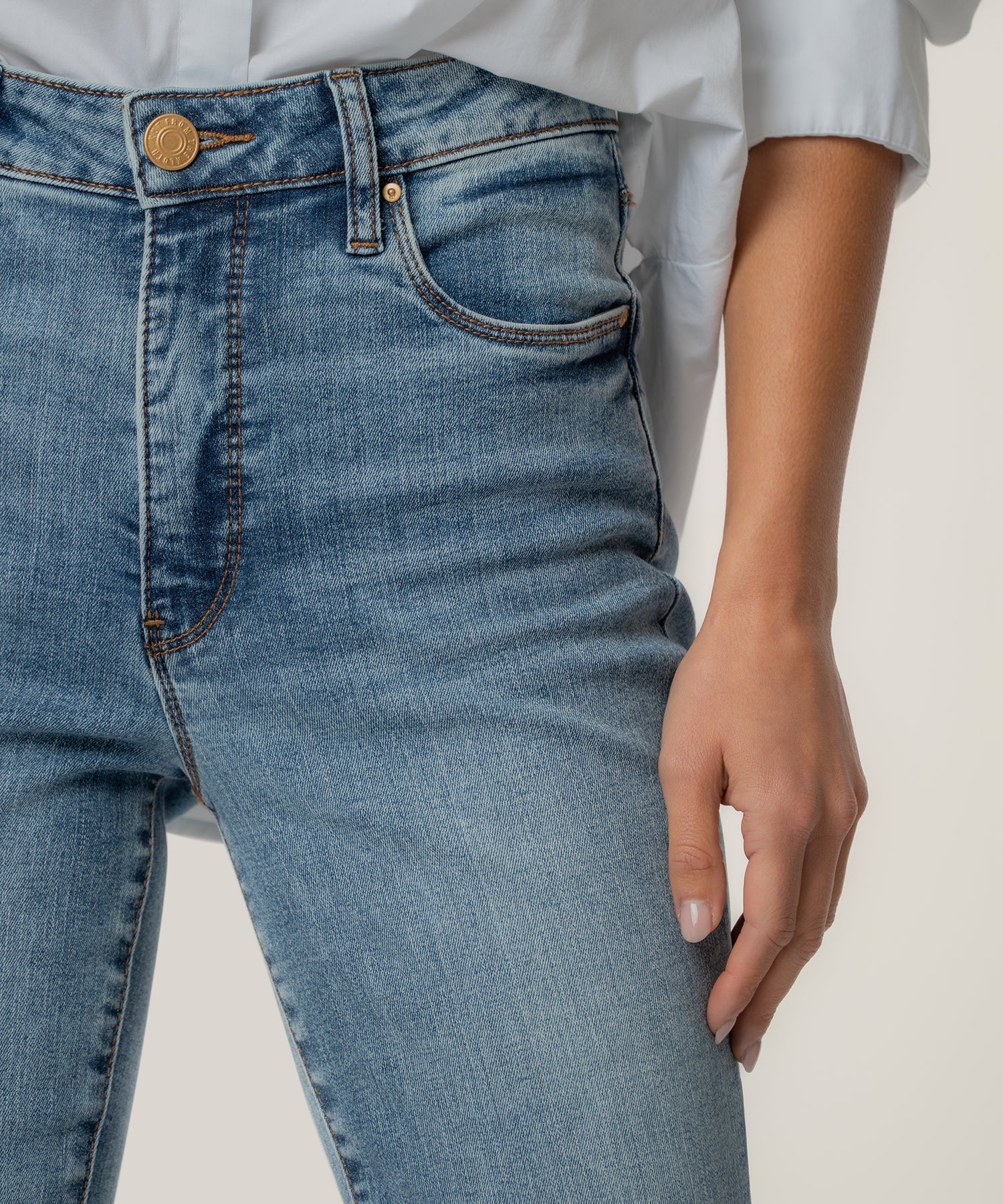 Ana High Rise Fab Ab Flare-Baby Dn All Over - Image 4