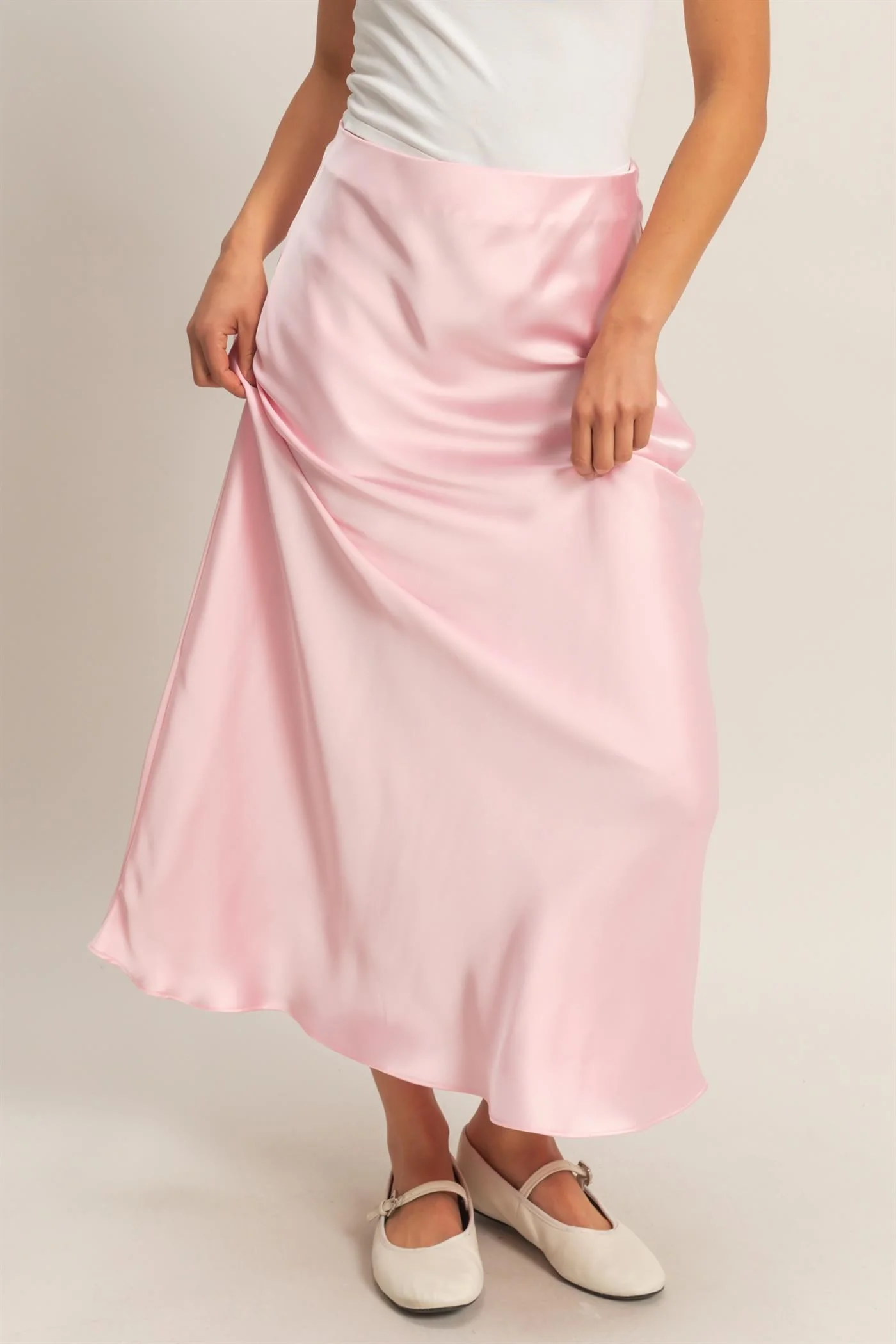 Angel Satin Maxi Skirt - Image 5