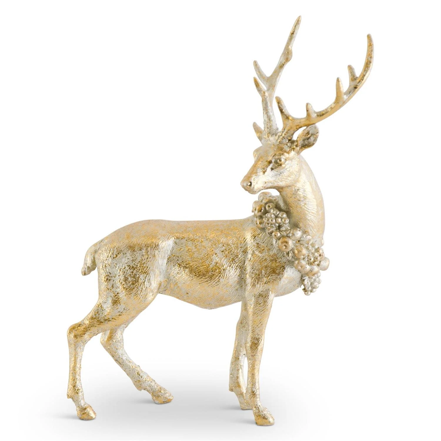 Antique Gold Resin Deer - Image 4