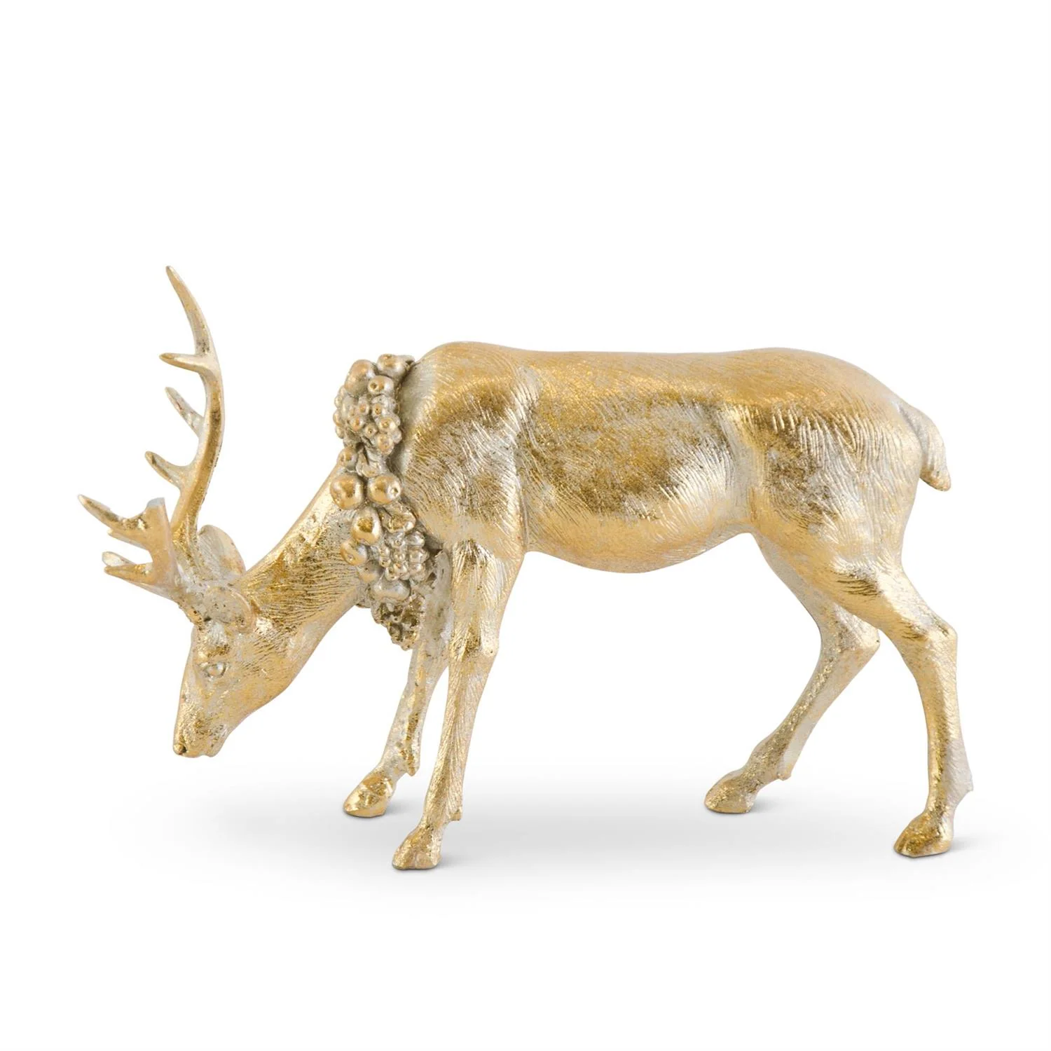 Antique Gold Resin Deer - Image 6