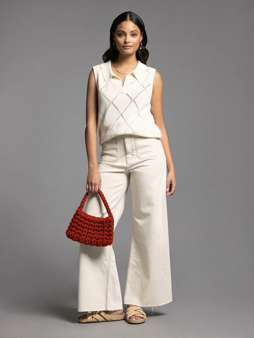 Aria Collared Sleeveless Knit Top - Image 6