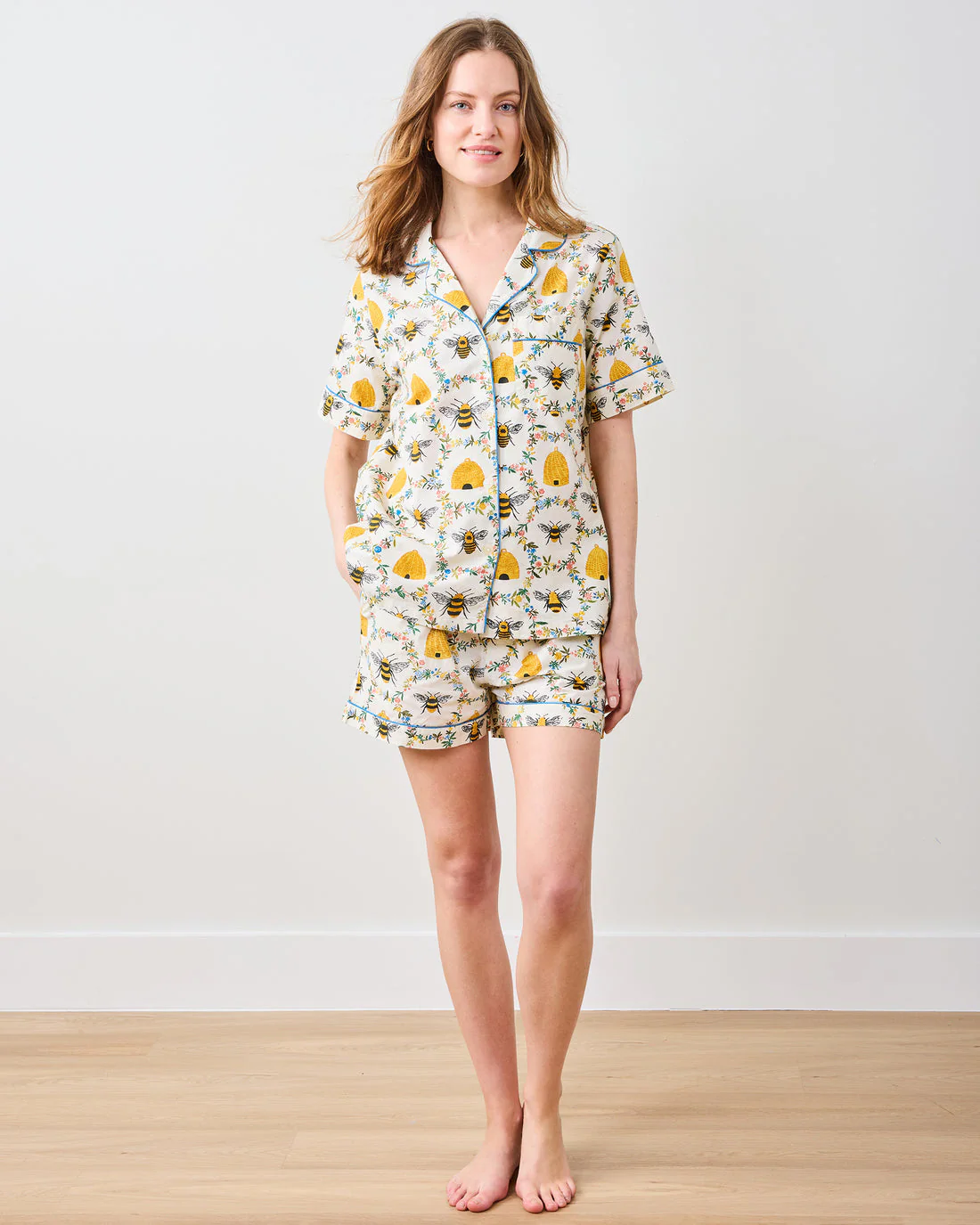 Arianne Short PJ Set in Sweet Bee - Image 5